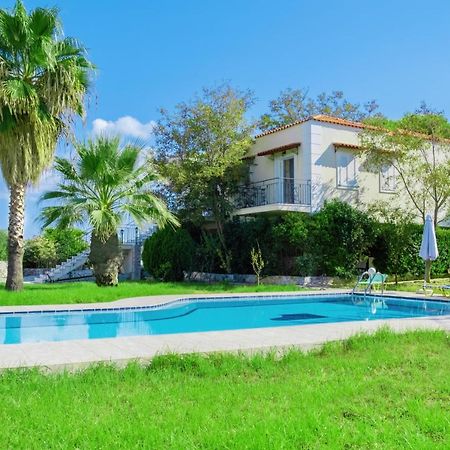 Villa Afroditi In Chania Near Airport With Private Pool, Free Wi-Fi, Souda Bay Views, Garden Oasis Kounoupidhianá Exteriér fotografie